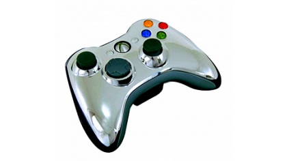 Купить Проводной геймпад для Xbox 360 (цвет Silver chrome) (Не оригинал)
