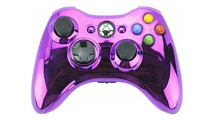 Купить Проводной геймпад для Xbox 360 (цвет Violet chrome) (Не оригинал)