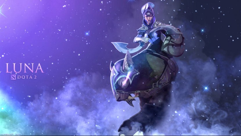 Luna The Moonrider - обзор героя Dota 2