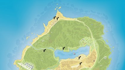 GTA V - Карта уникальных прыжков