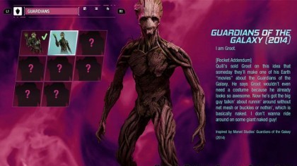 Marvel's Guardians of the Galaxy - костюмы Стражей Галактики (расположение)