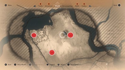 Башни синхронизации на карте в Assassin's Creed: Mirage