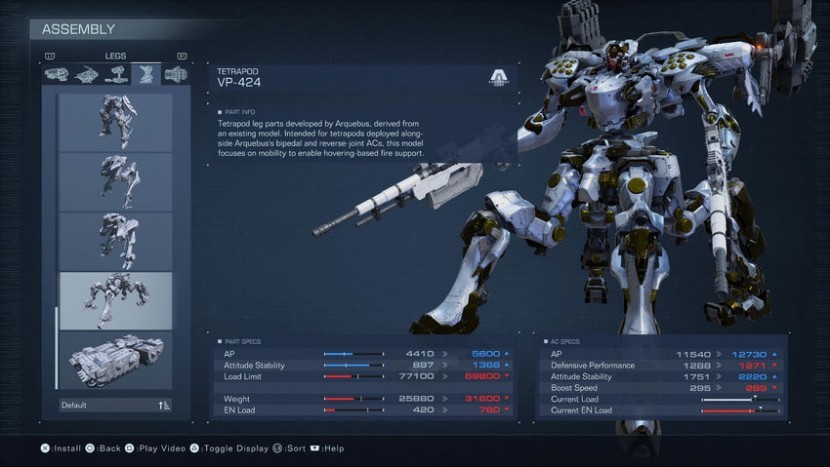 Как увеличить весовую нагрузку в Armored Core 6