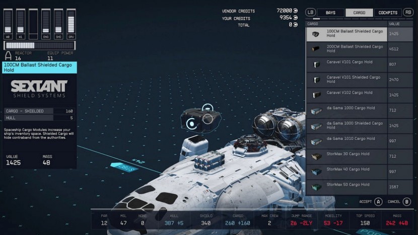 Как получить модуль для экранирования груза корабля в Starfield