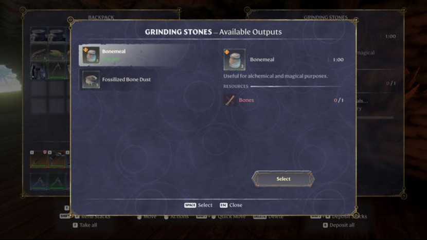 Как получить костную муку в Enshrouded