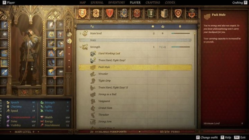 Как увеличить лимит переносимого груза в Kingdom Come Deliverance 2?