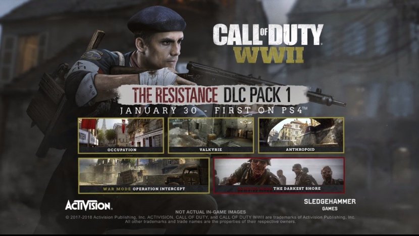 Анонс и первые подробности DLC «Resistance» для Call of Duty: WWII