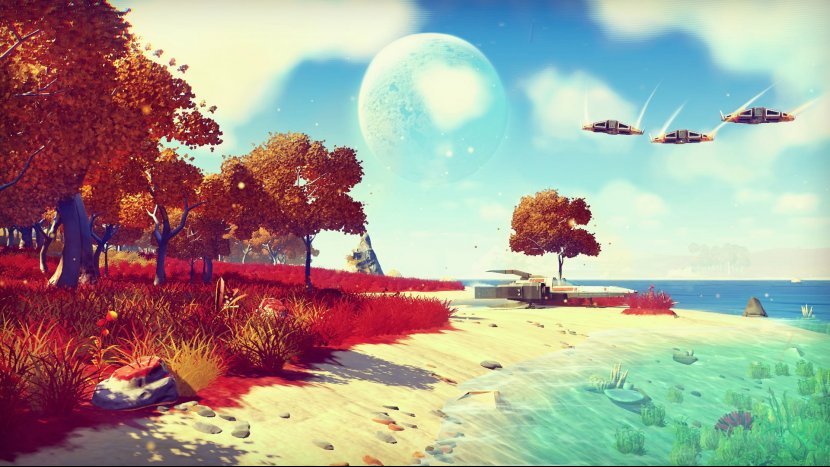 В Северной Америке состоялся релиз No Man's Sky и появился первый час геймплея