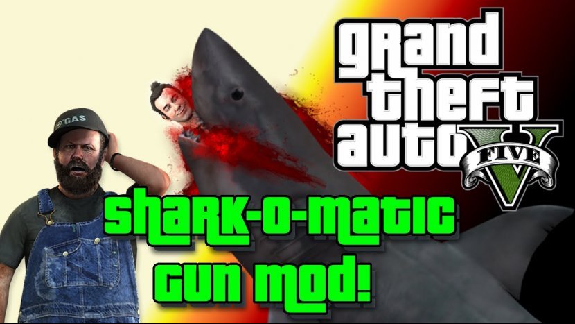 GTA V подверглась нападению акул!
