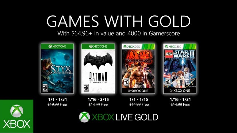 Бесплатные игры для обладателей Xbox Live Gold в январе 2020