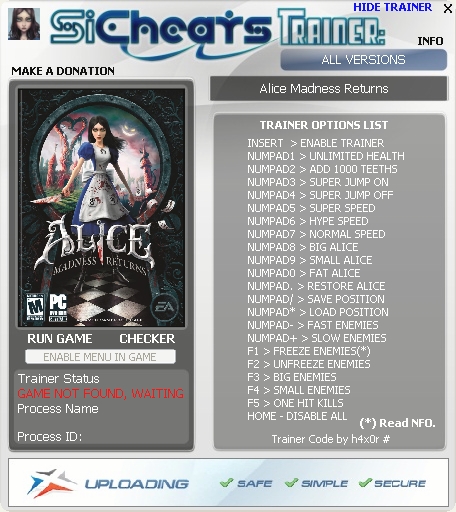 скачать Alice: Madness Return +21 трейнер