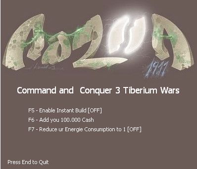 скачать Command & Conquer 3: Tiberium Wars +3 трейнер