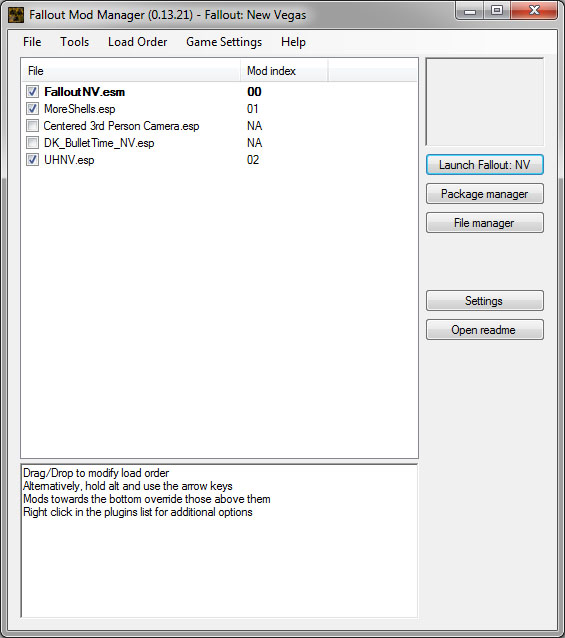скачать Fallout Mod Manager