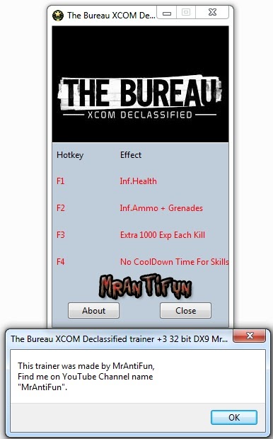 скачать The Bureau: XCOM Declassified +4 трейнер