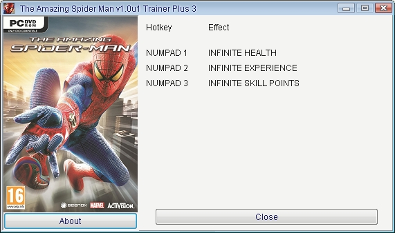 скачать The Amazing Spider-Man: Трейнер/Trainer (+3) [1.0u1] 