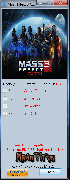 скачать Mass Effect 3 ~ Collectors Edition: Трейнер/Trainer (+3) [1.0]
