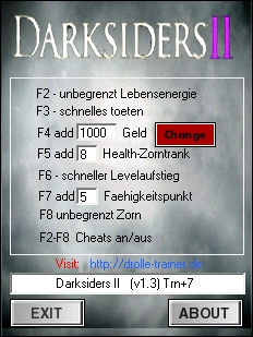 скачать Darksiders 2: Трейнер/Trainer (+7) [1.3/Update 3]