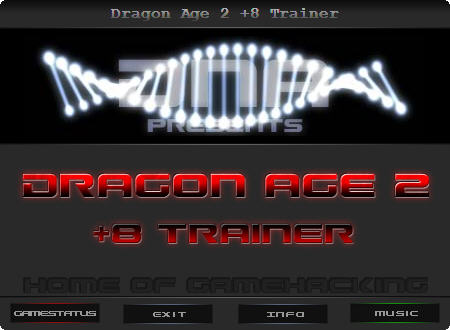 скачать Dragon Age 2: Трейнер (+8) [1.02]