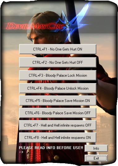 скачать Devil may Cry 4: Антитрейнер (+4) [помогает отточить боевые навыки]