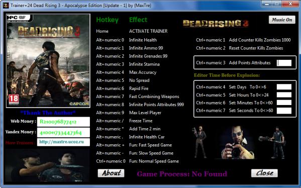 скачать Dead Rising 3: Трейнер/Trainer (+24) [Update 1]