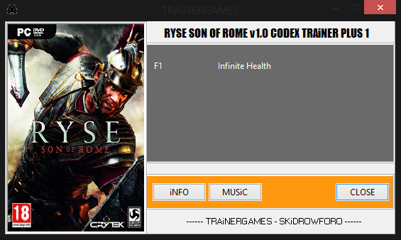 скачать Ryse: Son Of Rome: Трейнер/Trainer (+1: Бессмертие / Immortality) [1.0: CODEX]