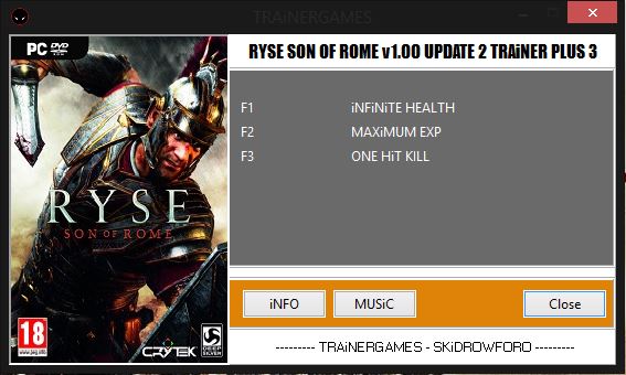 скачать Ryse: Son Of Rome: Трейнер/Trainer (+3) [1.0: Update 2: CODEX] 