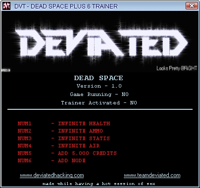 скачать Dead Space: Трейнер (+6) [1.0]
