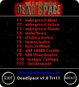 скачать Dead Space: Трейнер (+11) [1.0] 