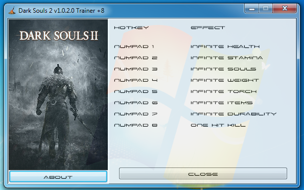 скачать Dark Souls 2: Трейнер/Trainer (+8) [1.0.2.0] 