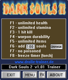 скачать Dark Souls 2: Трейнер/Trainer (+8) [1.01] 