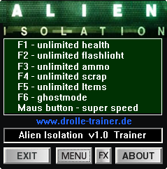 скачать Alien: Isolation: Трейнер/Trainer (+7) [1.0]