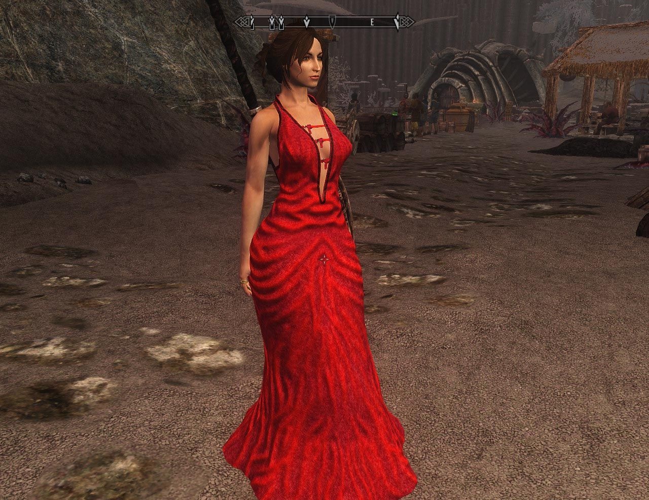 скачать Skyrim: Красное платье - UNP