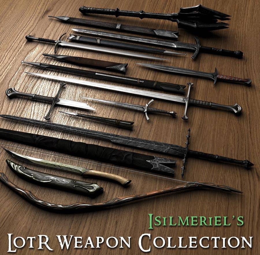 скачать Skyrim: Набор оружия из LOTR
