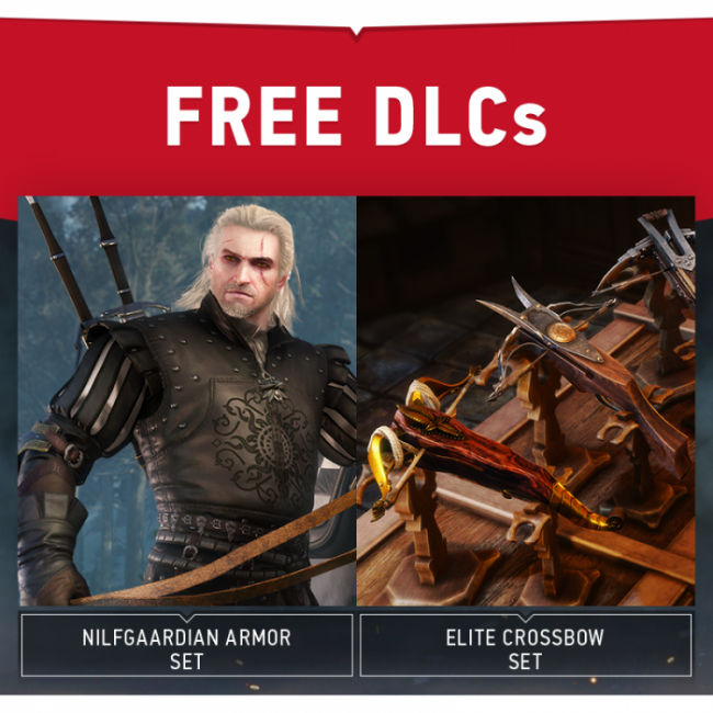 скачать [Free DLC] Witcher 3: Wild Hunt — Сет Нильфгаардской брони и элитных арбалетов.