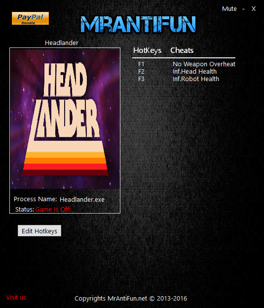 скачать Headlander: Трейнер/Trainer (+3) [1.0 (64-bit)]