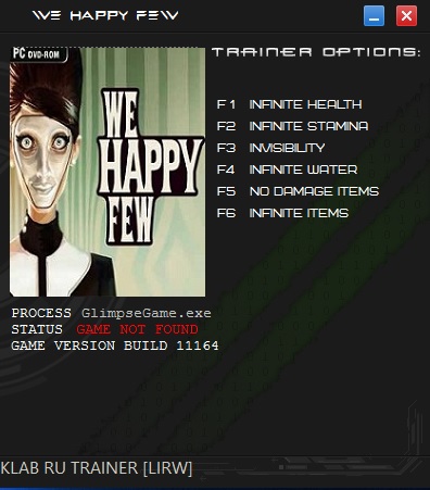 скачать We Happy Few: Трейнер/Trainer (+6) [111.64]