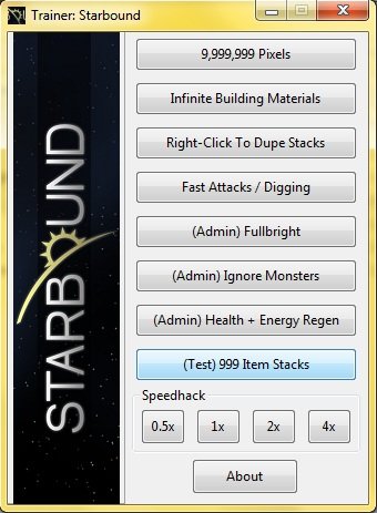 скачать Starbound: Трейнер/Trainer (+9) [Pleased Giraffe - Update 5 (12.5)] 