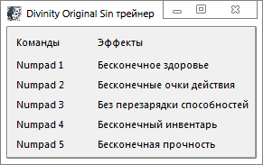 скачать Divinity: Original Sin: Enhanced Edition: Трейнер/Trainer (+5) [2.0.99.113]