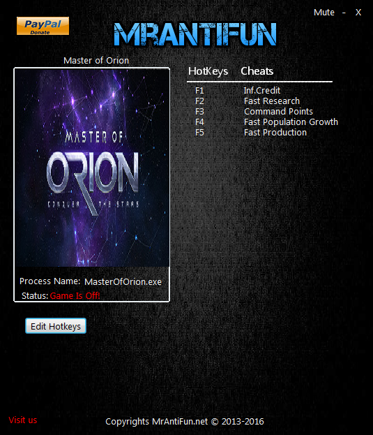 скачать Master of Orion (2016): Трейнер/Trainer (+5) [0.5.16218: 64 Bit] 