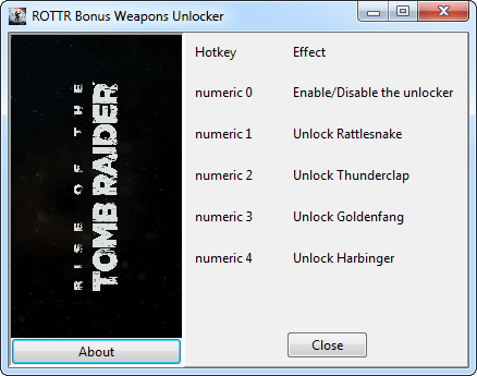 скачать Rise of the Tomb Raider: Трейнер/Trainer (+4: Bonus Weapons Unlocker) [1.0.629.3]