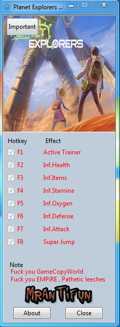 скачать Planet Explorers: Трейнер/Trainer (+7) [0.76]