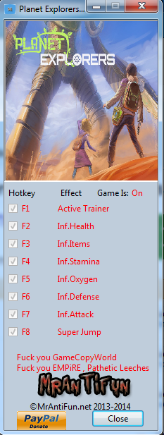 скачать Planet Explorers: Трейнер/Trainer (+7) [0.81]