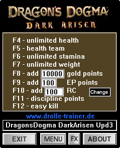 скачать Dragon's Dogma - Dark Arisen: Трейнер/Trainer (+9) [1.0-1.3] 