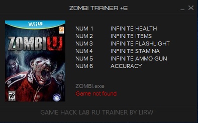 скачать Zombi: Трейнер/Trainer (+6) [1.0]