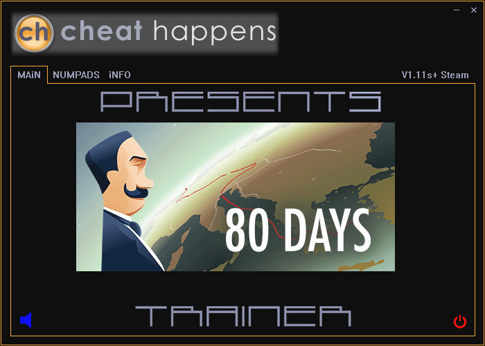 скачать 80 Days: Трейнер/Trainer (+2) [1.11s: Steam]