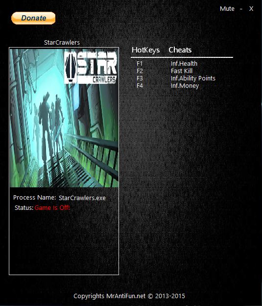 скачать StarCrawlers: Трейнер/Trainer (+4) [3.27.2015]