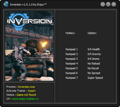 скачать Inversion : Trainer/Трейнер (+7) [v1.0.1.0]