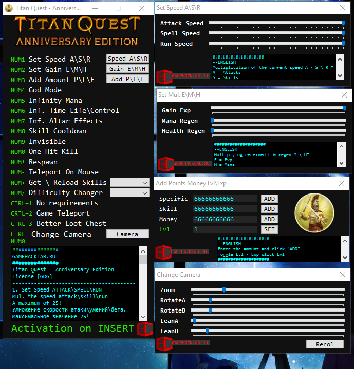 скачать Titan Quest: Anniversary Edition: Трейнер/Trainer (+18) [1.42] 