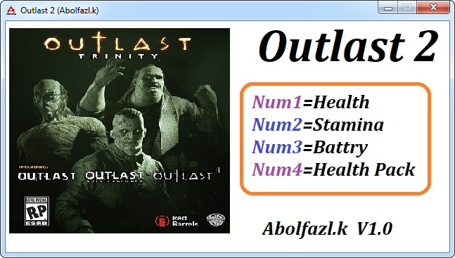 скачать Outlast 2: Трейнер/Trainer (+4) [1.0]