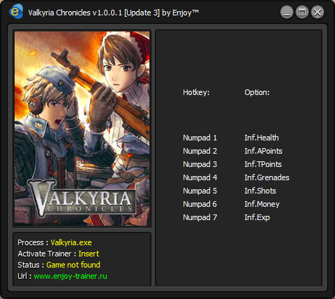 скачать Valkyria Chronicles: Trainer/Трейнер (+7) [v1.0.0.1] [Update 3]